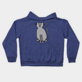 Cat Silver Kids Hoodie